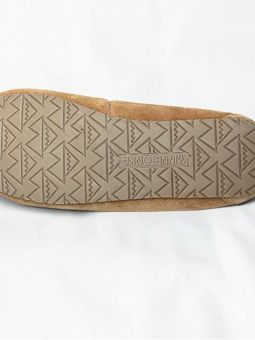 NWT Minnetonka Women's Chestnut Suede Fleece-Lined Moccasin Size 6 - Picture 5 of 7